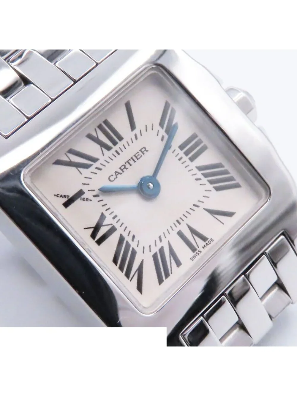 Cartier Santos Demoiselle Ivory Stainless Steel Watch Quartz